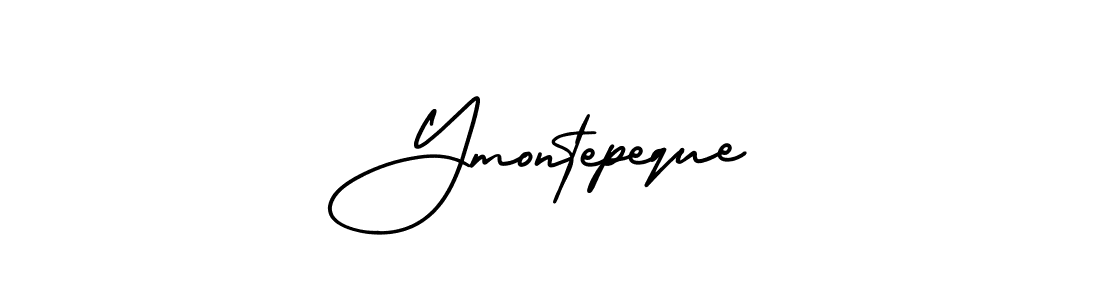 Make a beautiful signature design for name Ymontepeque. With this signature (AmerikaSignatureDemo-Regular) style, you can create a handwritten signature for free. Ymontepeque signature style 3 images and pictures png