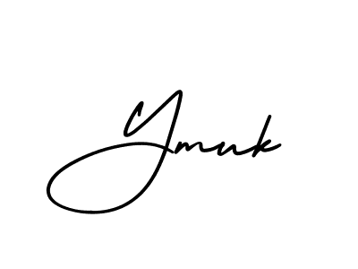 How to make Ymuk signature? AmerikaSignatureDemo-Regular is a professional autograph style. Create handwritten signature for Ymuk name. Ymuk signature style 3 images and pictures png