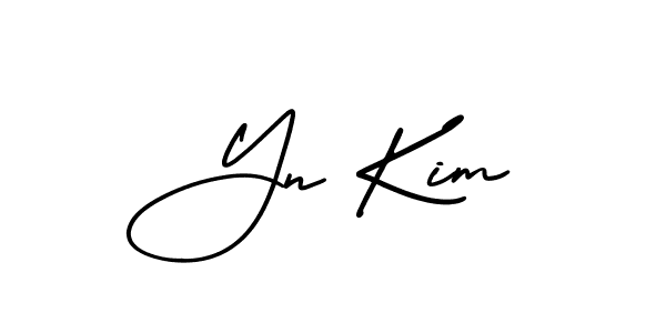 Design your own signature with our free online signature maker. With this signature software, you can create a handwritten (AmerikaSignatureDemo-Regular) signature for name Yn Kim. Yn Kim signature style 3 images and pictures png