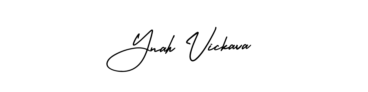 Create a beautiful signature design for name Ynah Vickava. With this signature (AmerikaSignatureDemo-Regular) fonts, you can make a handwritten signature for free. Ynah Vickava signature style 3 images and pictures png