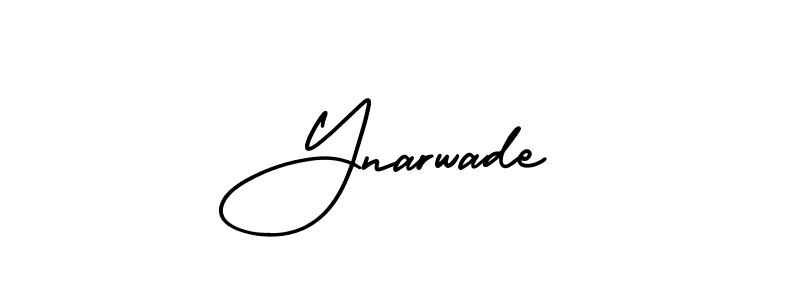 How to Draw Ynarwade signature style? AmerikaSignatureDemo-Regular is a latest design signature styles for name Ynarwade. Ynarwade signature style 3 images and pictures png