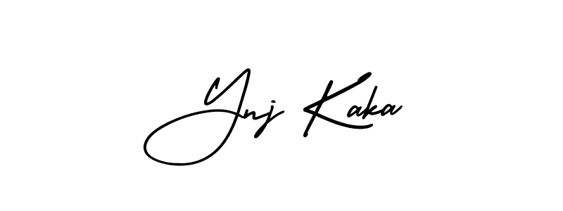 Create a beautiful signature design for name Ynj Kaka. With this signature (AmerikaSignatureDemo-Regular) fonts, you can make a handwritten signature for free. Ynj Kaka signature style 3 images and pictures png