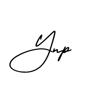 Design your own signature with our free online signature maker. With this signature software, you can create a handwritten (AmerikaSignatureDemo-Regular) signature for name Ynp. Ynp signature style 3 images and pictures png