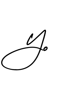 Yo stylish signature style. Best Handwritten Sign (AmerikaSignatureDemo-Regular) for my name. Handwritten Signature Collection Ideas for my name Yo. Yo signature style 3 images and pictures png