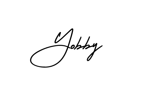 Also we have Yobby name is the best signature style. Create professional handwritten signature collection using AmerikaSignatureDemo-Regular autograph style. Yobby signature style 3 images and pictures png