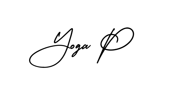 if you are searching for the best signature style for your name Yoga P. so please give up your signature search. here we have designed multiple signature styles  using AmerikaSignatureDemo-Regular. Yoga P signature style 3 images and pictures png