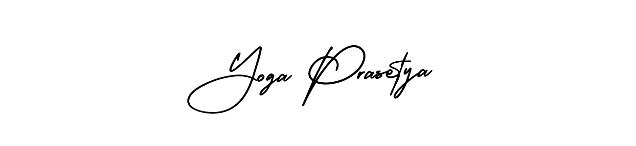 Similarly AmerikaSignatureDemo-Regular is the best handwritten signature design. Signature creator online .You can use it as an online autograph creator for name Yoga Prasetya. Yoga Prasetya signature style 3 images and pictures png