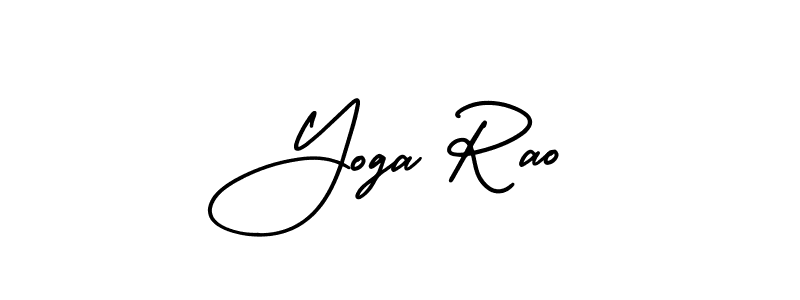 Yoga Rao stylish signature style. Best Handwritten Sign (AmerikaSignatureDemo-Regular) for my name. Handwritten Signature Collection Ideas for my name Yoga Rao. Yoga Rao signature style 3 images and pictures png