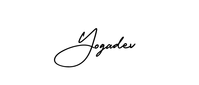 It looks lik you need a new signature style for name Yogadev. Design unique handwritten (AmerikaSignatureDemo-Regular) signature with our free signature maker in just a few clicks. Yogadev signature style 3 images and pictures png
