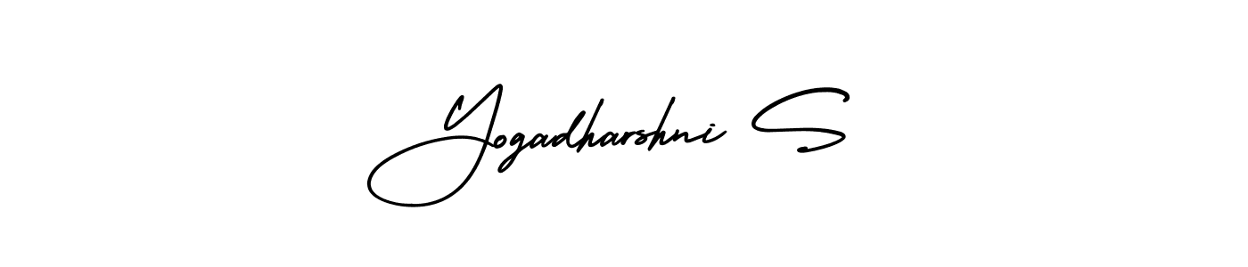 This is the best signature style for the Yogadharshni S name. Also you like these signature font (AmerikaSignatureDemo-Regular). Mix name signature. Yogadharshni S signature style 3 images and pictures png