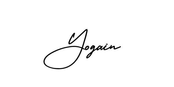 Create a beautiful signature design for name Yogain. With this signature (AmerikaSignatureDemo-Regular) fonts, you can make a handwritten signature for free. Yogain signature style 3 images and pictures png