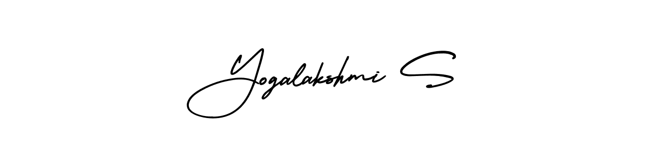 Make a beautiful signature design for name Yogalakshmi S. With this signature (AmerikaSignatureDemo-Regular) style, you can create a handwritten signature for free. Yogalakshmi S signature style 3 images and pictures png