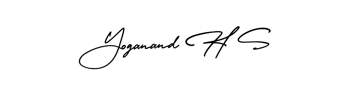 Design your own signature with our free online signature maker. With this signature software, you can create a handwritten (AmerikaSignatureDemo-Regular) signature for name Yoganand H S. Yoganand H S signature style 3 images and pictures png