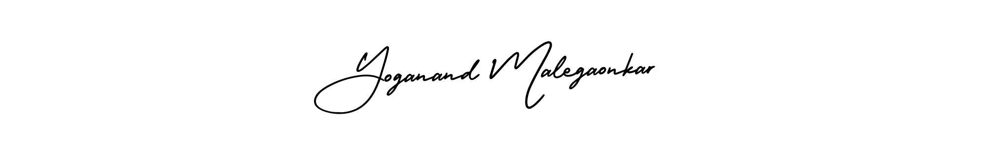 Also You can easily find your signature by using the search form. We will create Yoganand Malegaonkar name handwritten signature images for you free of cost using AmerikaSignatureDemo-Regular sign style. Yoganand Malegaonkar signature style 3 images and pictures png