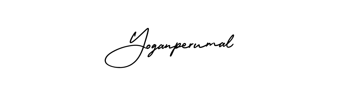 Also we have Yoganperumal name is the best signature style. Create professional handwritten signature collection using AmerikaSignatureDemo-Regular autograph style. Yoganperumal signature style 3 images and pictures png