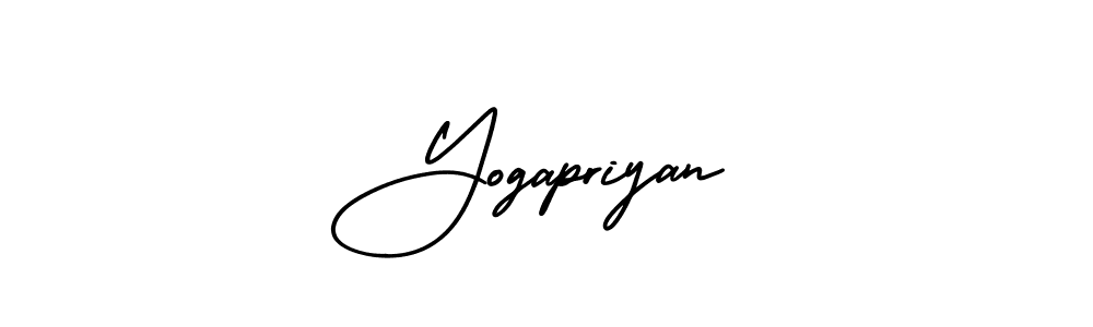 Also we have Yogapriyan name is the best signature style. Create professional handwritten signature collection using AmerikaSignatureDemo-Regular autograph style. Yogapriyan signature style 3 images and pictures png