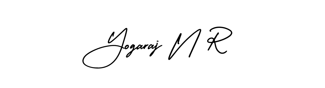 This is the best signature style for the Yogaraj N R name. Also you like these signature font (AmerikaSignatureDemo-Regular). Mix name signature. Yogaraj N R signature style 3 images and pictures png