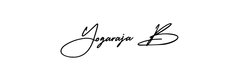 Design your own signature with our free online signature maker. With this signature software, you can create a handwritten (AmerikaSignatureDemo-Regular) signature for name Yogaraja B. Yogaraja B signature style 3 images and pictures png