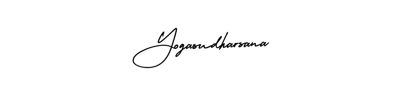 Make a beautiful signature design for name Yogasudharsana. With this signature (AmerikaSignatureDemo-Regular) style, you can create a handwritten signature for free. Yogasudharsana signature style 3 images and pictures png
