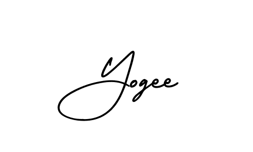 Use a signature maker to create a handwritten signature online. With this signature software, you can design (AmerikaSignatureDemo-Regular) your own signature for name Yogee. Yogee signature style 3 images and pictures png