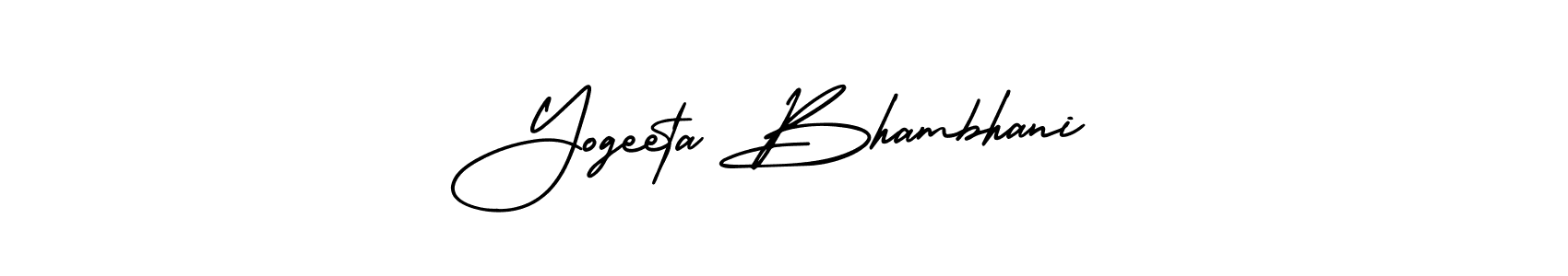 Similarly AmerikaSignatureDemo-Regular is the best handwritten signature design. Signature creator online .You can use it as an online autograph creator for name Yogeeta Bhambhani. Yogeeta Bhambhani signature style 3 images and pictures png