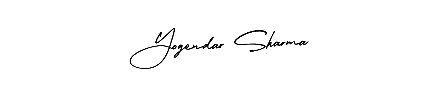 Use a signature maker to create a handwritten signature online. With this signature software, you can design (AmerikaSignatureDemo-Regular) your own signature for name Yogendar Sharma. Yogendar Sharma signature style 3 images and pictures png
