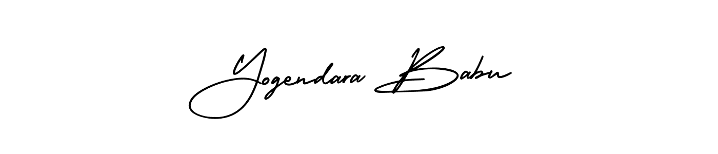 Make a short Yogendara Babu signature style. Manage your documents anywhere anytime using AmerikaSignatureDemo-Regular. Create and add eSignatures, submit forms, share and send files easily. Yogendara Babu signature style 3 images and pictures png