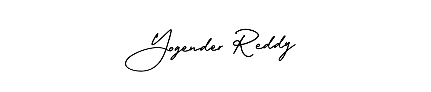 Create a beautiful signature design for name Yogender Reddy. With this signature (AmerikaSignatureDemo-Regular) fonts, you can make a handwritten signature for free. Yogender Reddy signature style 3 images and pictures png