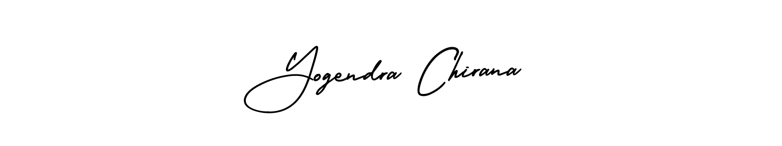 Make a beautiful signature design for name Yogendra Chirana. With this signature (AmerikaSignatureDemo-Regular) style, you can create a handwritten signature for free. Yogendra Chirana signature style 3 images and pictures png