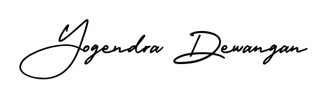 Explore multiple handwriting variations for Yogendra Dewangan including this stunning AmerikaSignatureDemo-Regular design. Free to use across all platforms. Yogendra Dewangan signature style 3 images and pictures png