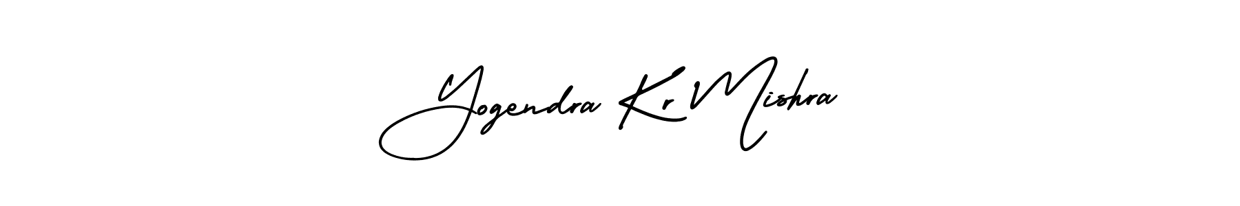 Use a signature maker to create a handwritten signature online. With this signature software, you can design (AmerikaSignatureDemo-Regular) your own signature for name Yogendra Kr Mishra. Yogendra Kr Mishra signature style 3 images and pictures png