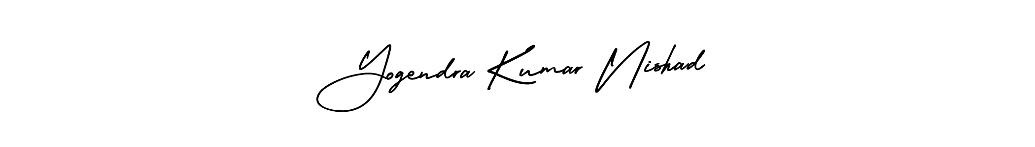 Make a beautiful signature design for name Yogendra Kumar Nishad. With this signature (AmerikaSignatureDemo-Regular) style, you can create a handwritten signature for free. Yogendra Kumar Nishad signature style 3 images and pictures png