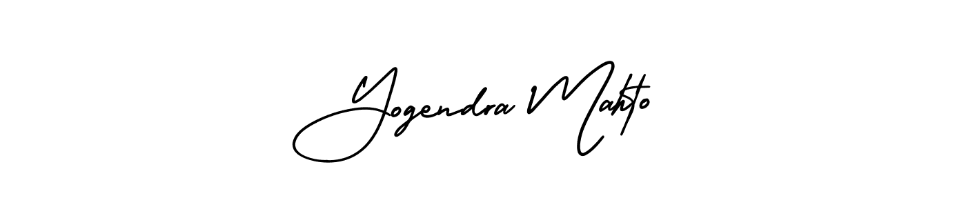 How to Draw Yogendra Mahto signature style? AmerikaSignatureDemo-Regular is a latest design signature styles for name Yogendra Mahto. Yogendra Mahto signature style 3 images and pictures png