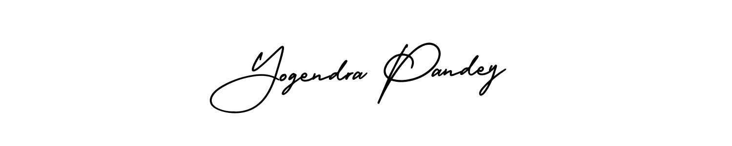 Create a beautiful signature design for name Yogendra Pandey. With this signature (AmerikaSignatureDemo-Regular) fonts, you can make a handwritten signature for free. Yogendra Pandey signature style 3 images and pictures png