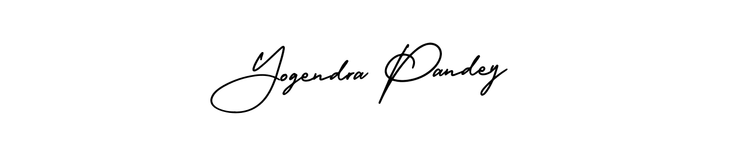 Yogendra Pandey stylish signature style. Best Handwritten Sign (AmerikaSignatureDemo-Regular) for my name. Handwritten Signature Collection Ideas for my name Yogendra Pandey. Yogendra Pandey signature style 3 images and pictures png