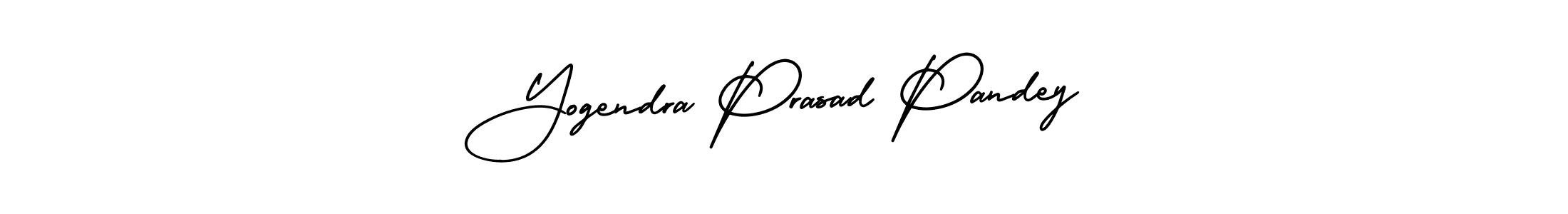 Use a signature maker to create a handwritten signature online. With this signature software, you can design (AmerikaSignatureDemo-Regular) your own signature for name Yogendra Prasad Pandey. Yogendra Prasad Pandey signature style 3 images and pictures png