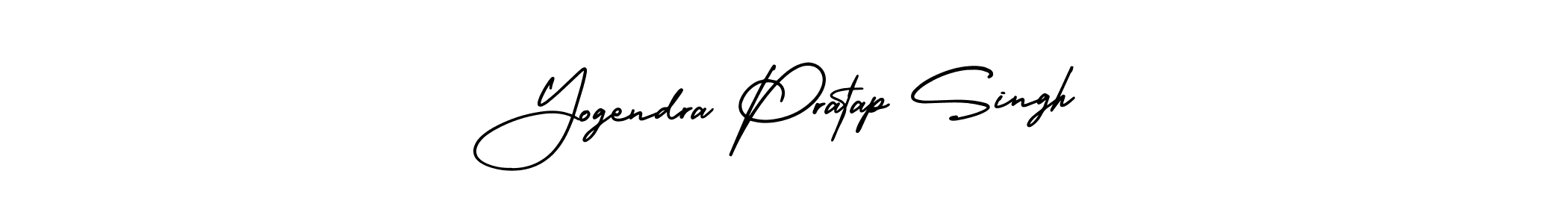 You should practise on your own different ways (AmerikaSignatureDemo-Regular) to write your name (Yogendra Pratap Singh) in signature. don't let someone else do it for you. Yogendra Pratap Singh signature style 3 images and pictures png