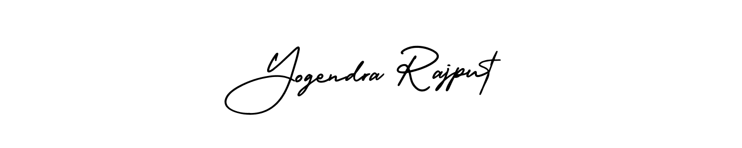 Make a beautiful signature design for name Yogendra Rajput. With this signature (AmerikaSignatureDemo-Regular) style, you can create a handwritten signature for free. Yogendra Rajput signature style 3 images and pictures png