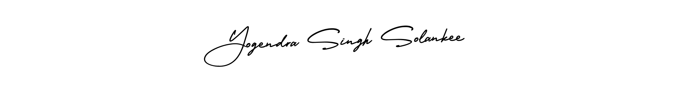 Yogendra Singh Solankee stylish signature style. Best Handwritten Sign (AmerikaSignatureDemo-Regular) for my name. Handwritten Signature Collection Ideas for my name Yogendra Singh Solankee. Yogendra Singh Solankee signature style 3 images and pictures png