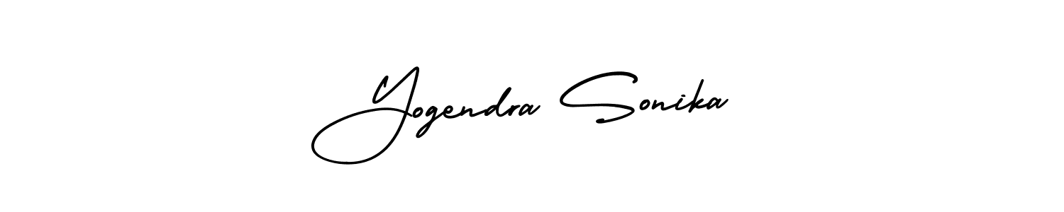 if you are searching for the best signature style for your name Yogendra Sonika. so please give up your signature search. here we have designed multiple signature styles  using AmerikaSignatureDemo-Regular. Yogendra Sonika signature style 3 images and pictures png