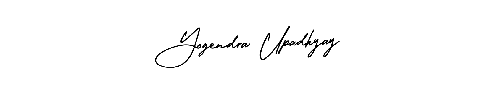Use a signature maker to create a handwritten signature online. With this signature software, you can design (AmerikaSignatureDemo-Regular) your own signature for name Yogendra Upadhyay. Yogendra Upadhyay signature style 3 images and pictures png