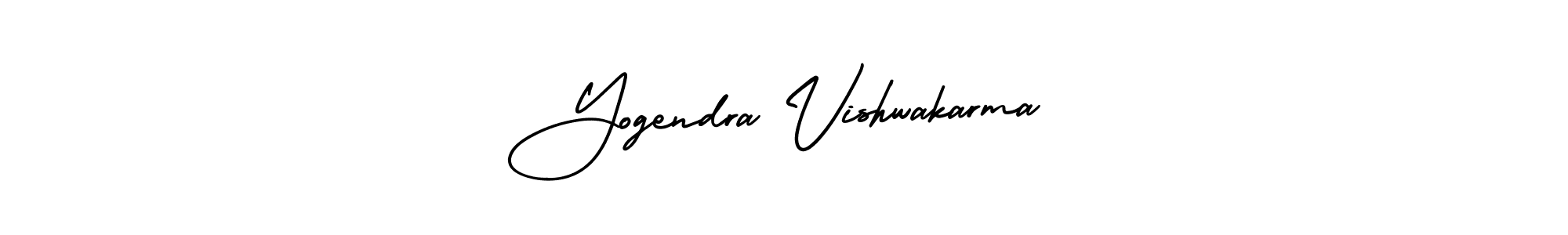 Create a beautiful signature design for name Yogendra Vishwakarma. With this signature (AmerikaSignatureDemo-Regular) fonts, you can make a handwritten signature for free. Yogendra Vishwakarma signature style 3 images and pictures png