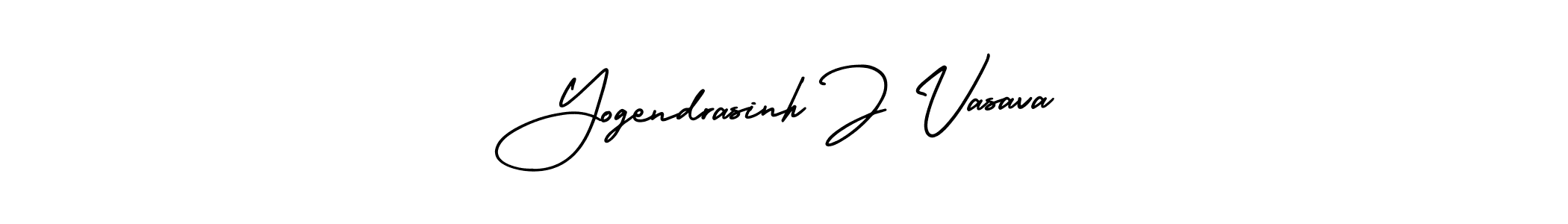 It looks lik you need a new signature style for name Yogendrasinh J Vasava. Design unique handwritten (AmerikaSignatureDemo-Regular) signature with our free signature maker in just a few clicks. Yogendrasinh J Vasava signature style 3 images and pictures png