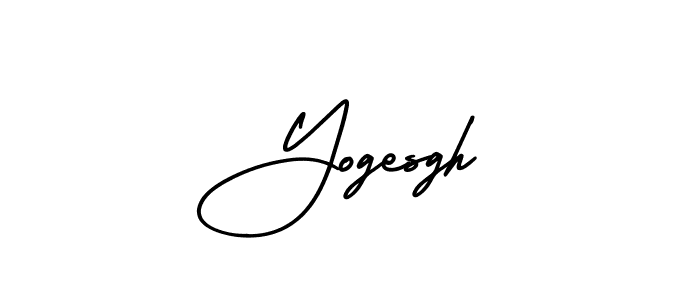 Use a signature maker to create a handwritten signature online. With this signature software, you can design (AmerikaSignatureDemo-Regular) your own signature for name Yogesgh. Yogesgh signature style 3 images and pictures png