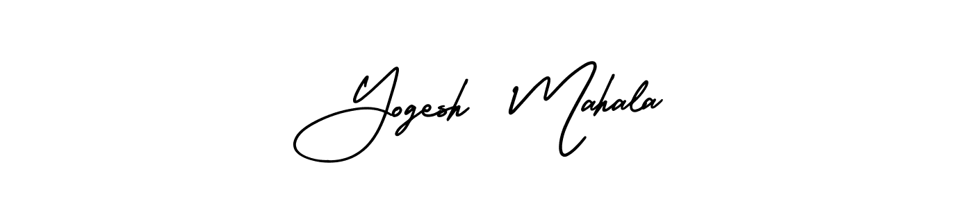 It looks lik you need a new signature style for name Yogesh  Mahala. Design unique handwritten (AmerikaSignatureDemo-Regular) signature with our free signature maker in just a few clicks. Yogesh  Mahala signature style 3 images and pictures png