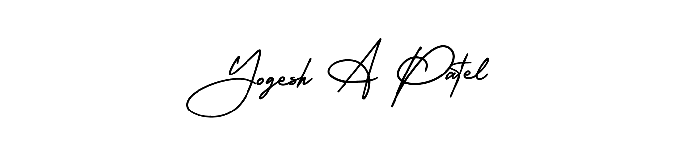 How to Draw Yogesh A Patel signature style? AmerikaSignatureDemo-Regular is a latest design signature styles for name Yogesh A Patel. Yogesh A Patel signature style 3 images and pictures png