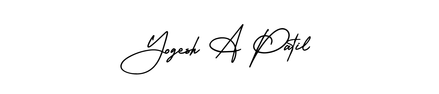 Create a beautiful signature design for name Yogesh A Patil. With this signature (AmerikaSignatureDemo-Regular) fonts, you can make a handwritten signature for free. Yogesh A Patil signature style 3 images and pictures png