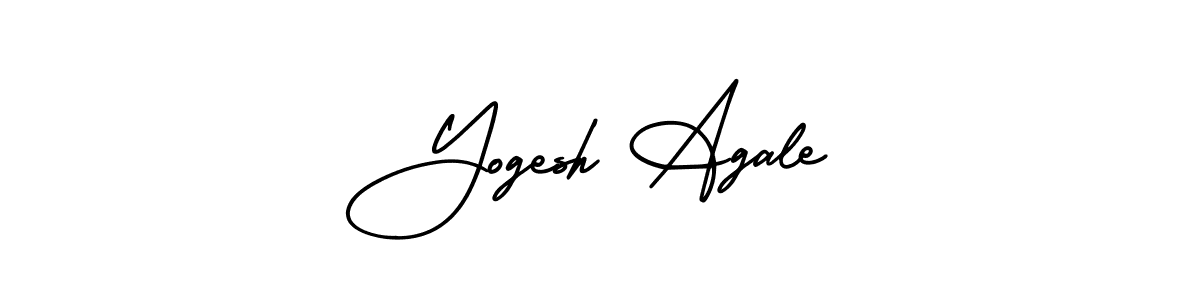 It looks lik you need a new signature style for name Yogesh Agale. Design unique handwritten (AmerikaSignatureDemo-Regular) signature with our free signature maker in just a few clicks. Yogesh Agale signature style 3 images and pictures png