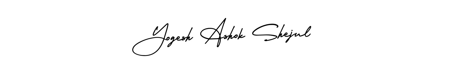 Use a signature maker to create a handwritten signature online. With this signature software, you can design (AmerikaSignatureDemo-Regular) your own signature for name Yogesh Ashok Shejul. Yogesh Ashok Shejul signature style 3 images and pictures png