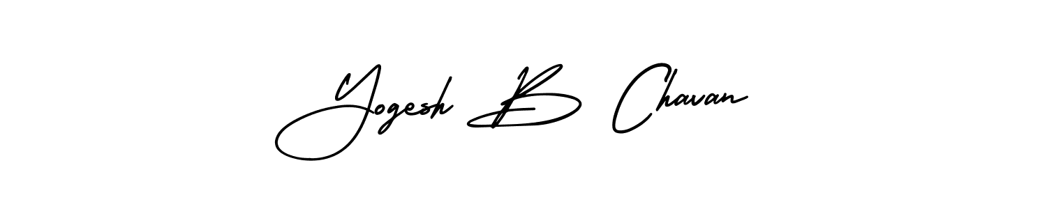 How to make Yogesh B Chavan signature? AmerikaSignatureDemo-Regular is a professional autograph style. Create handwritten signature for Yogesh B Chavan name. Yogesh B Chavan signature style 3 images and pictures png